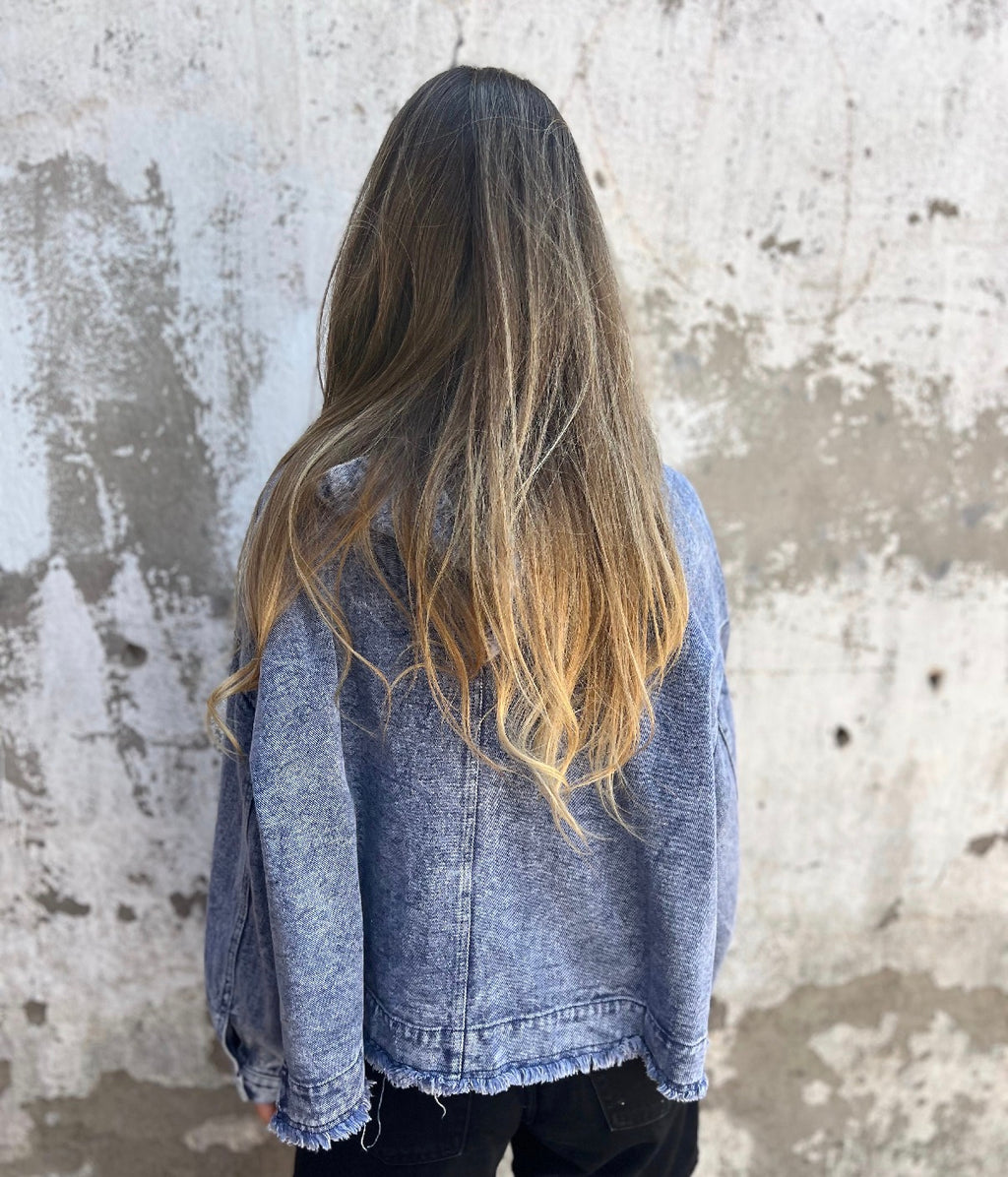 Chaqueta bluejean rain azul