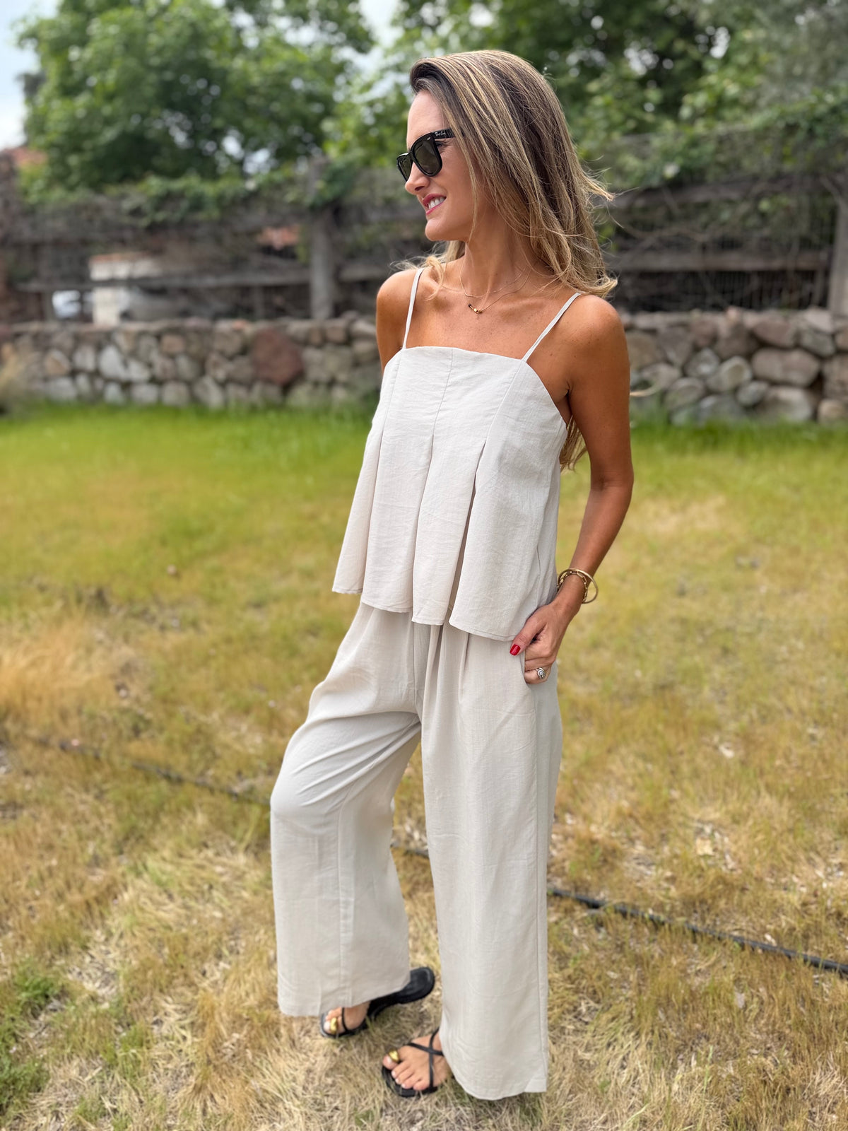Set pinzas beige claro