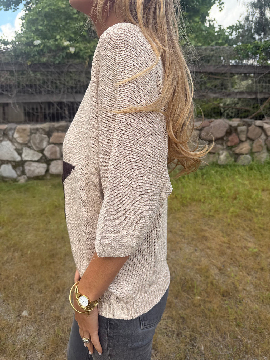 Chaleco star beige claro