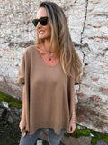Chaleco tapado camel