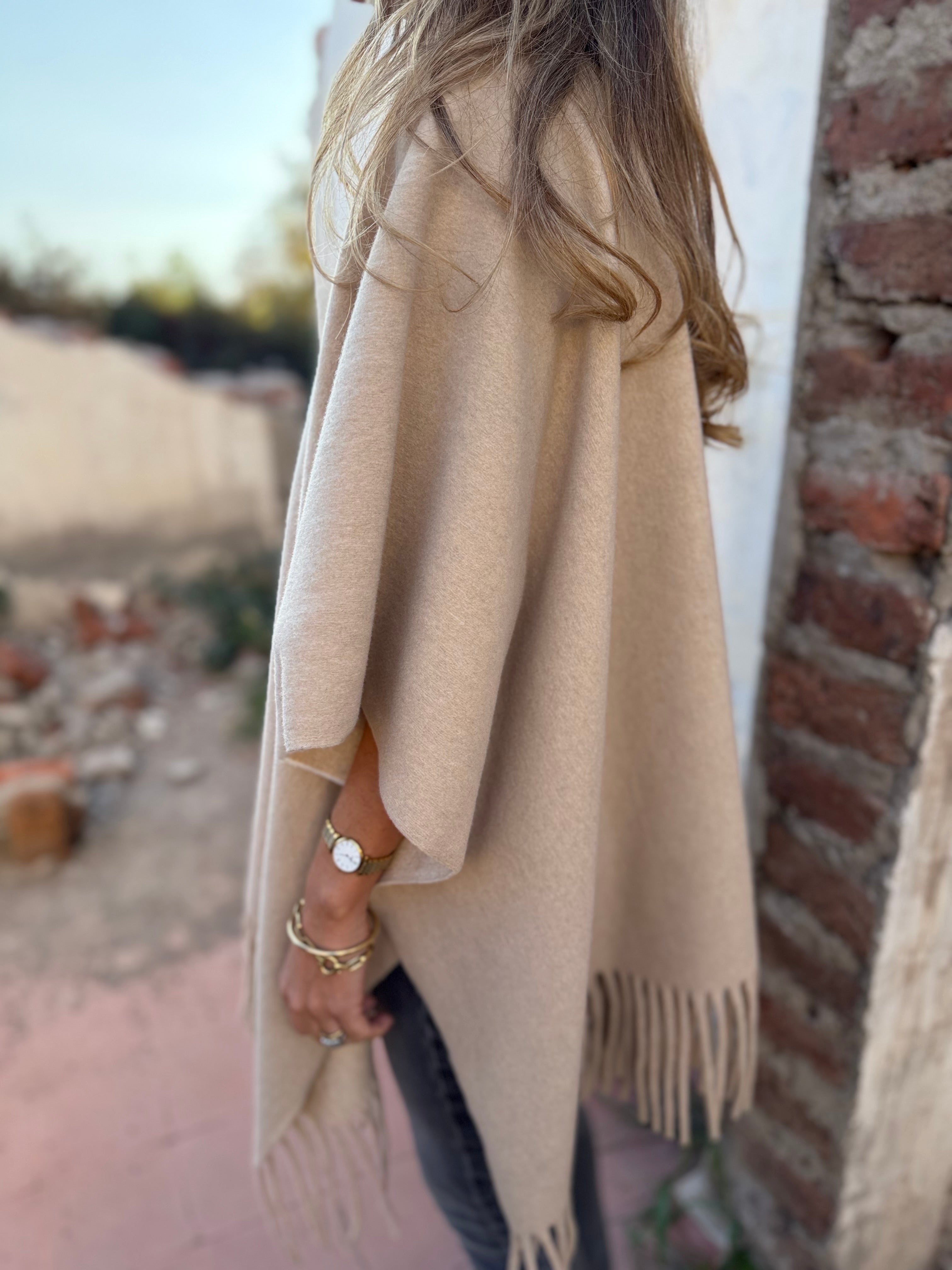 New Echarpe paño beige claro