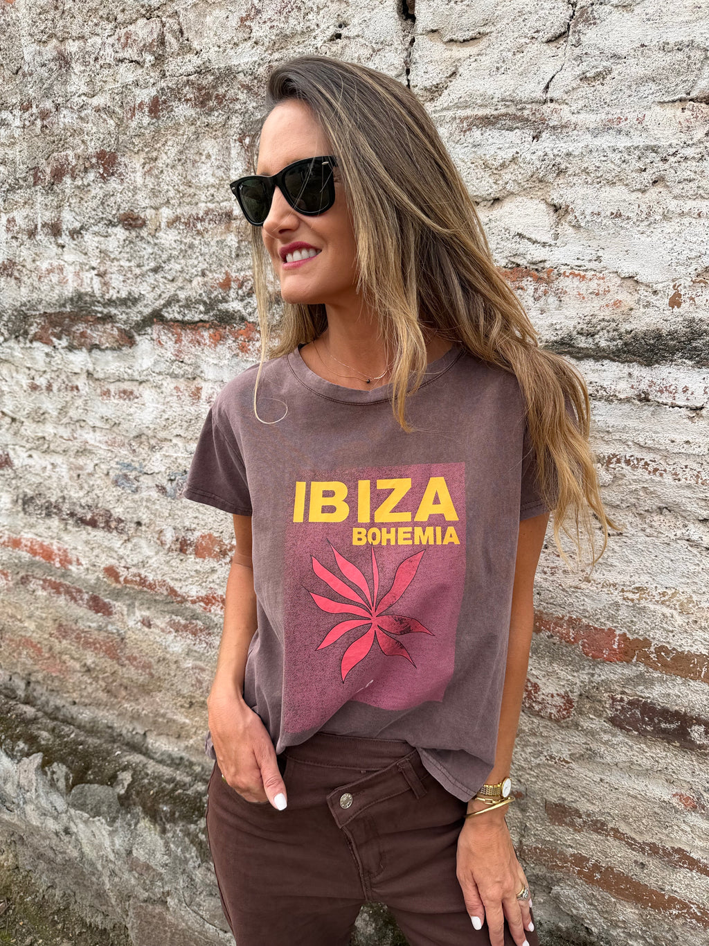 Polera ibiza café