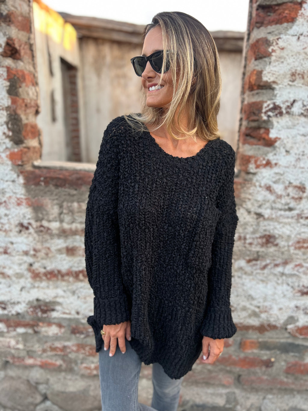 Maxxi chaleco pocket chenille negro