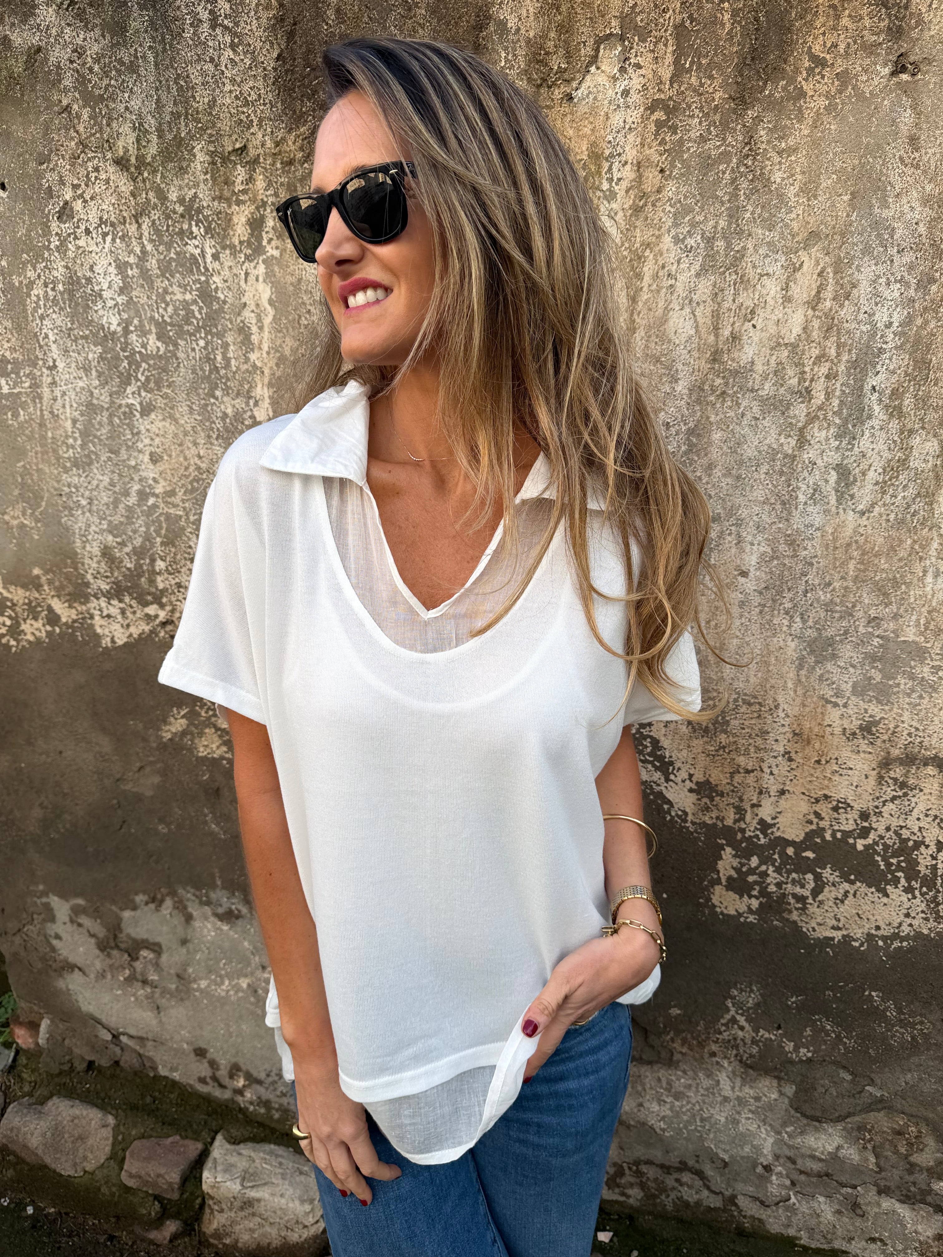 Blusa/ polera blanca