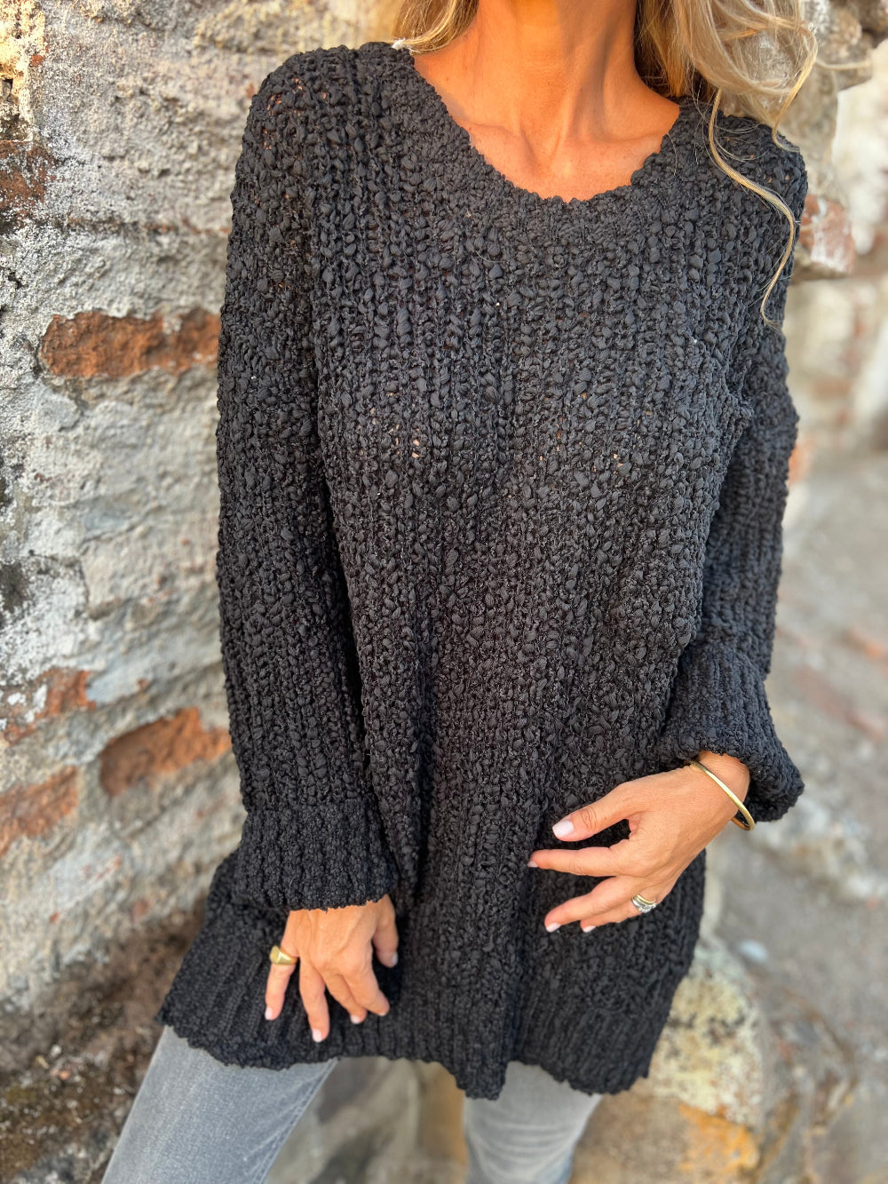 Maxxi chaleco pocket chenille negro