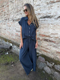 Set rayas azul