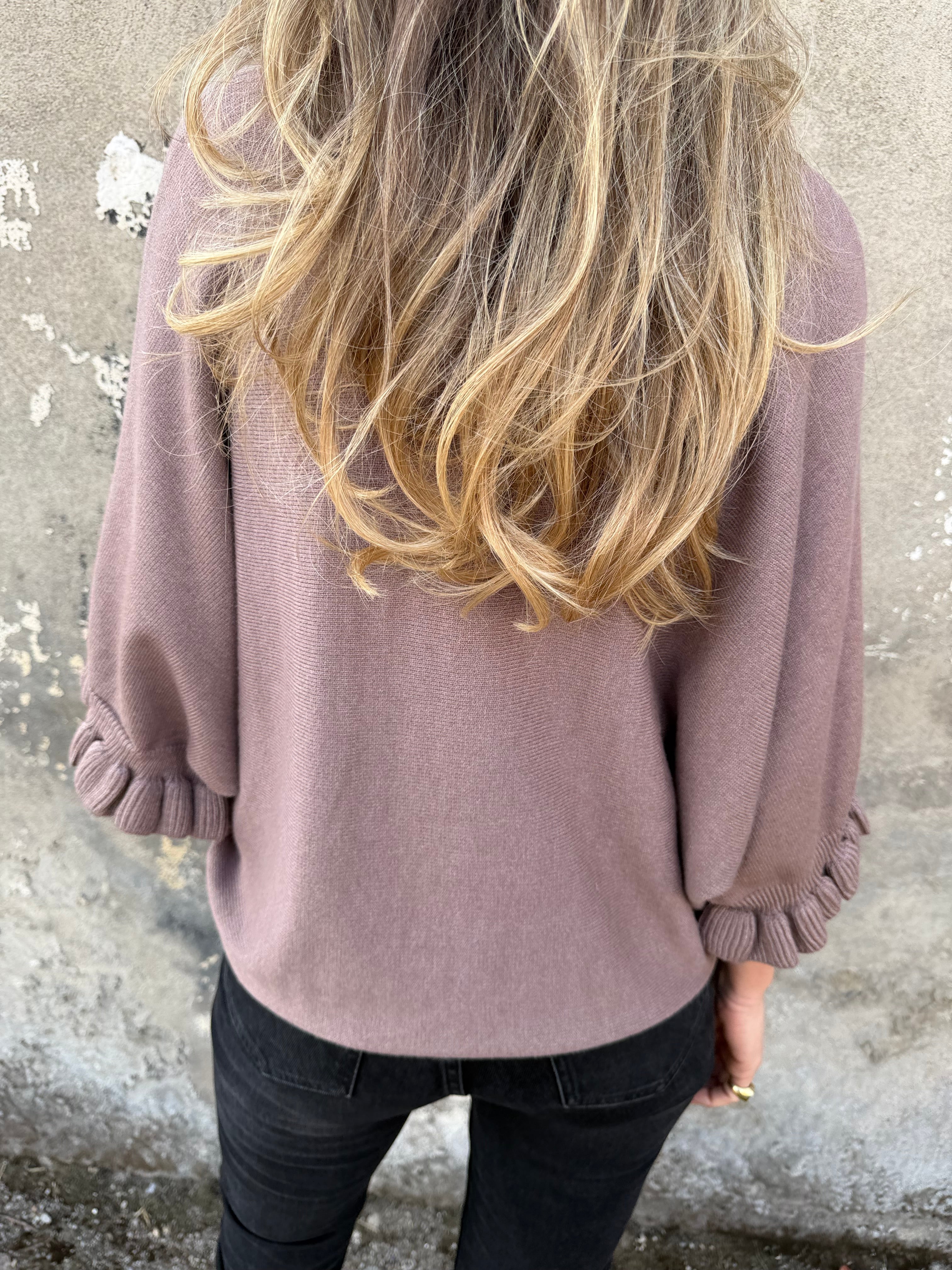 Chaleco polera vuelitos taupe
