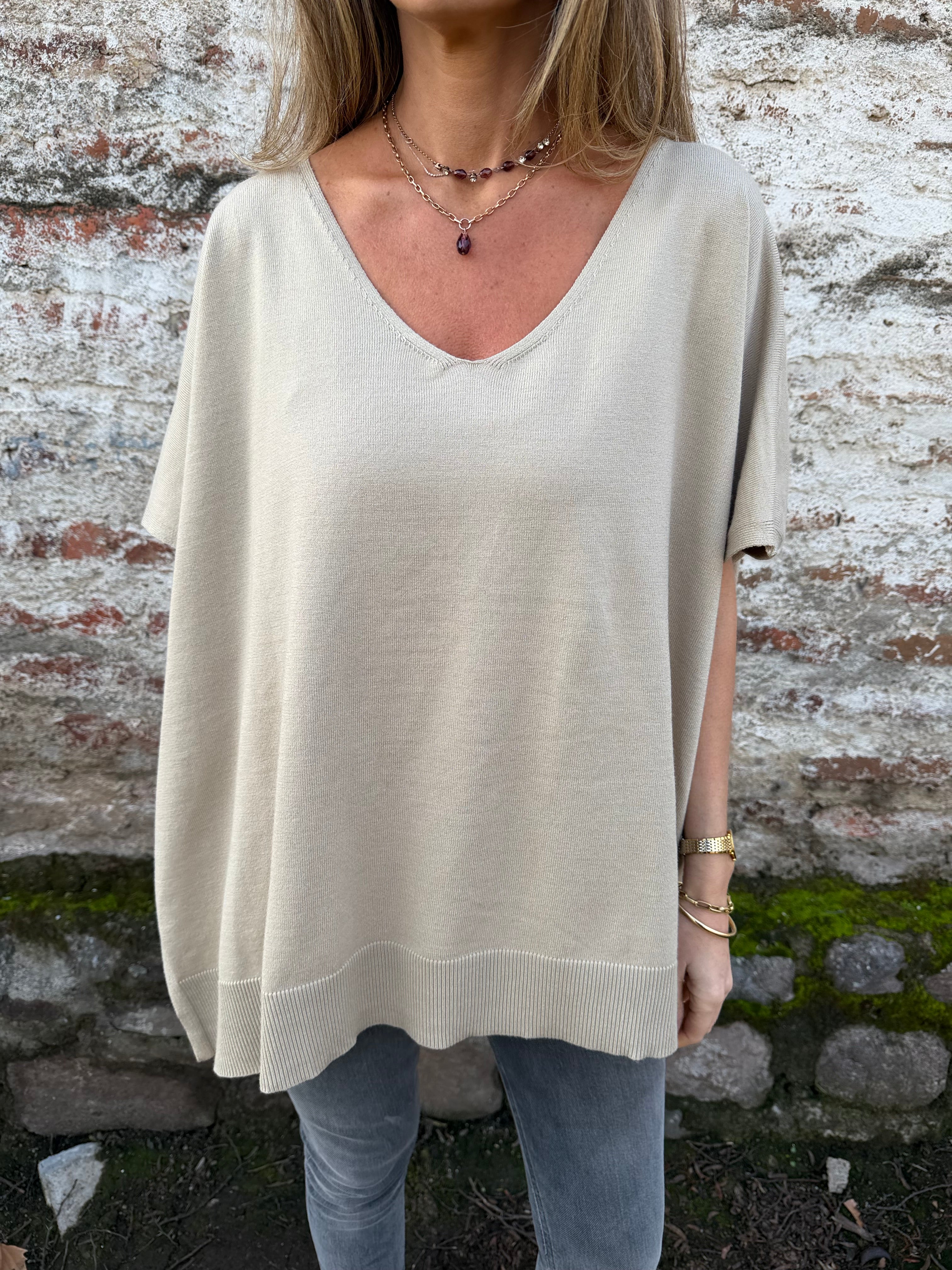 Chaleco tapado beige