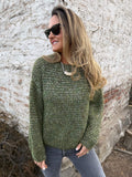 Chaleco jaspeado verde