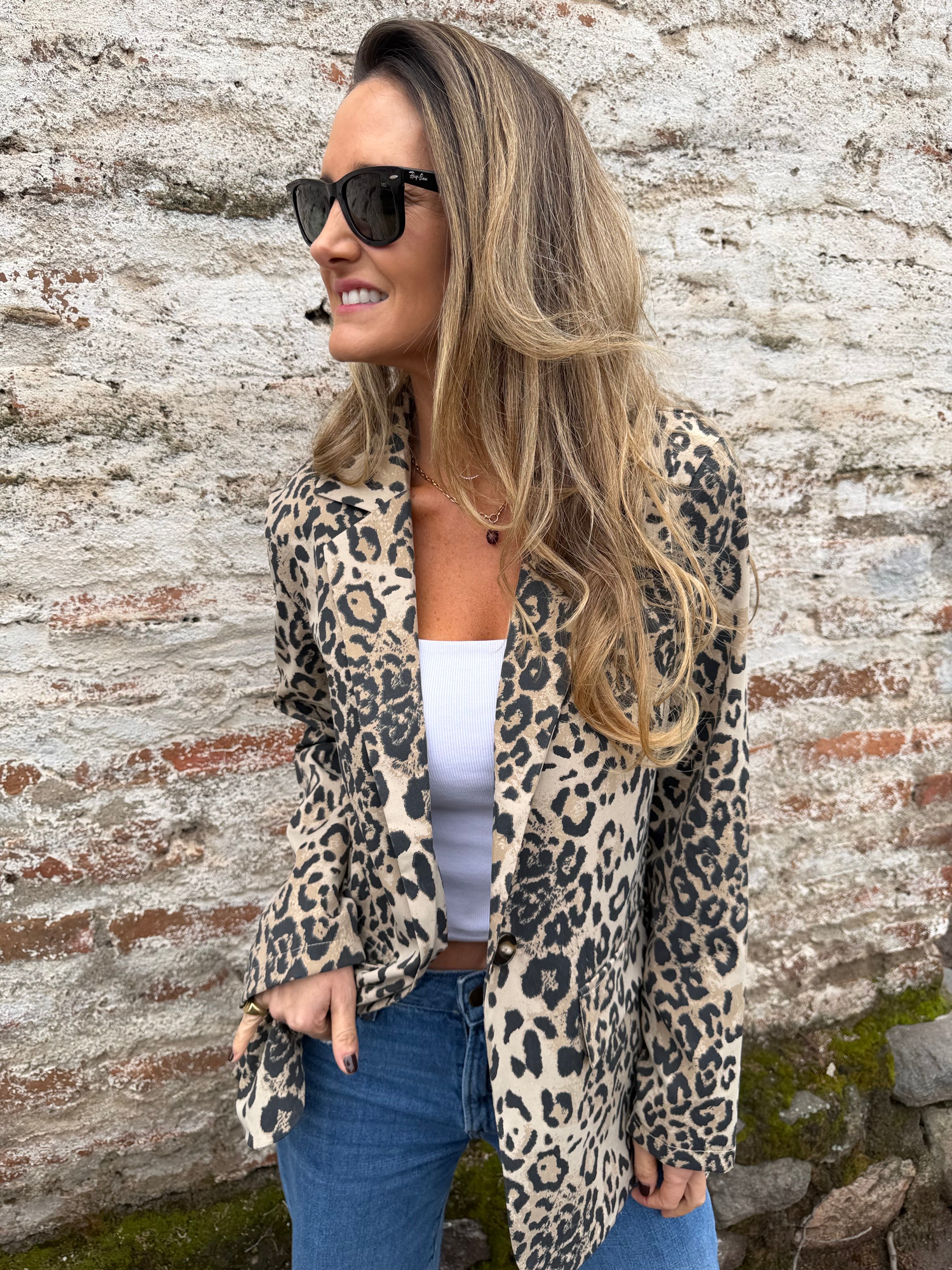 Blazer animal print