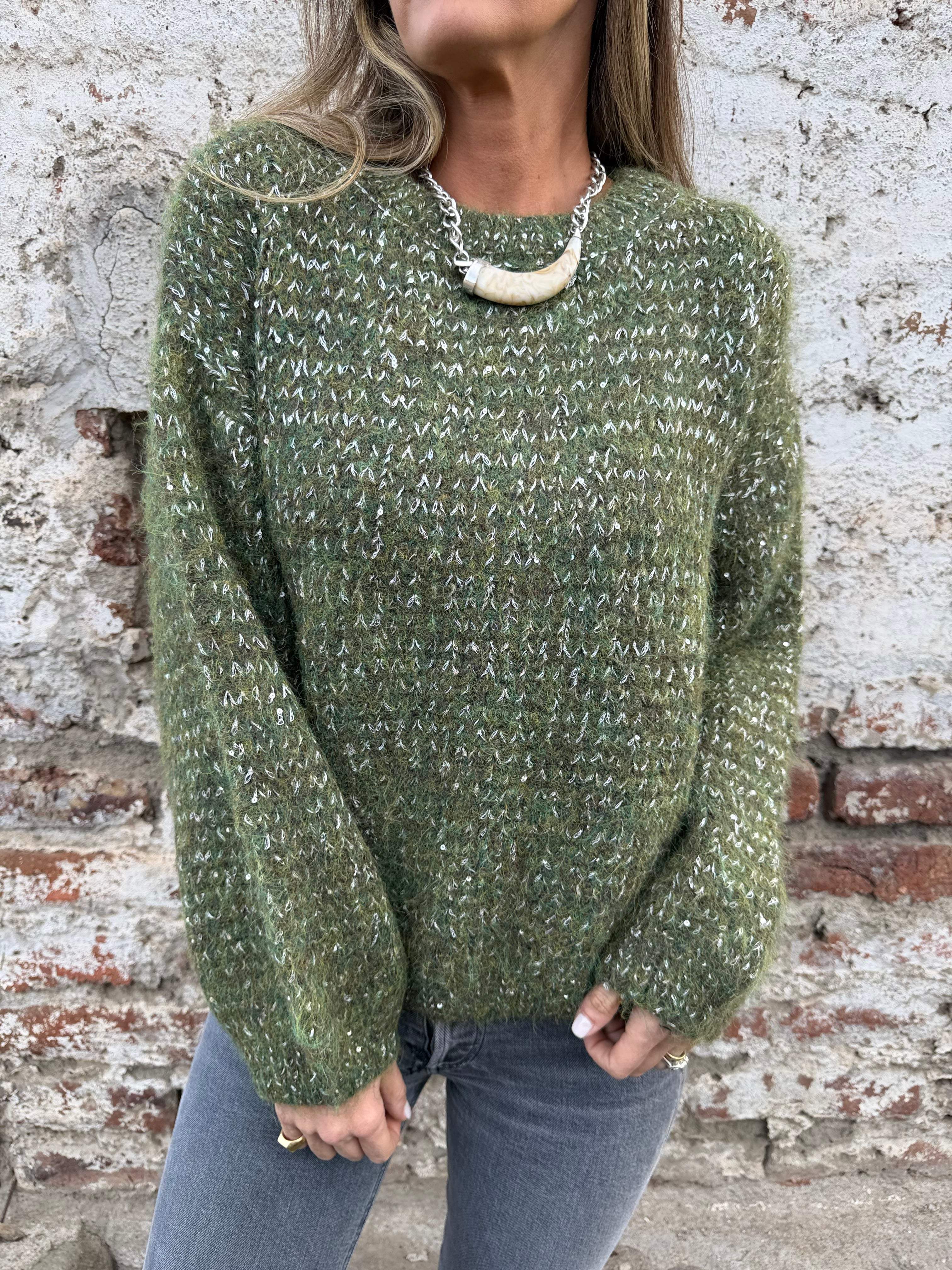 Chaleco jaspeado verde