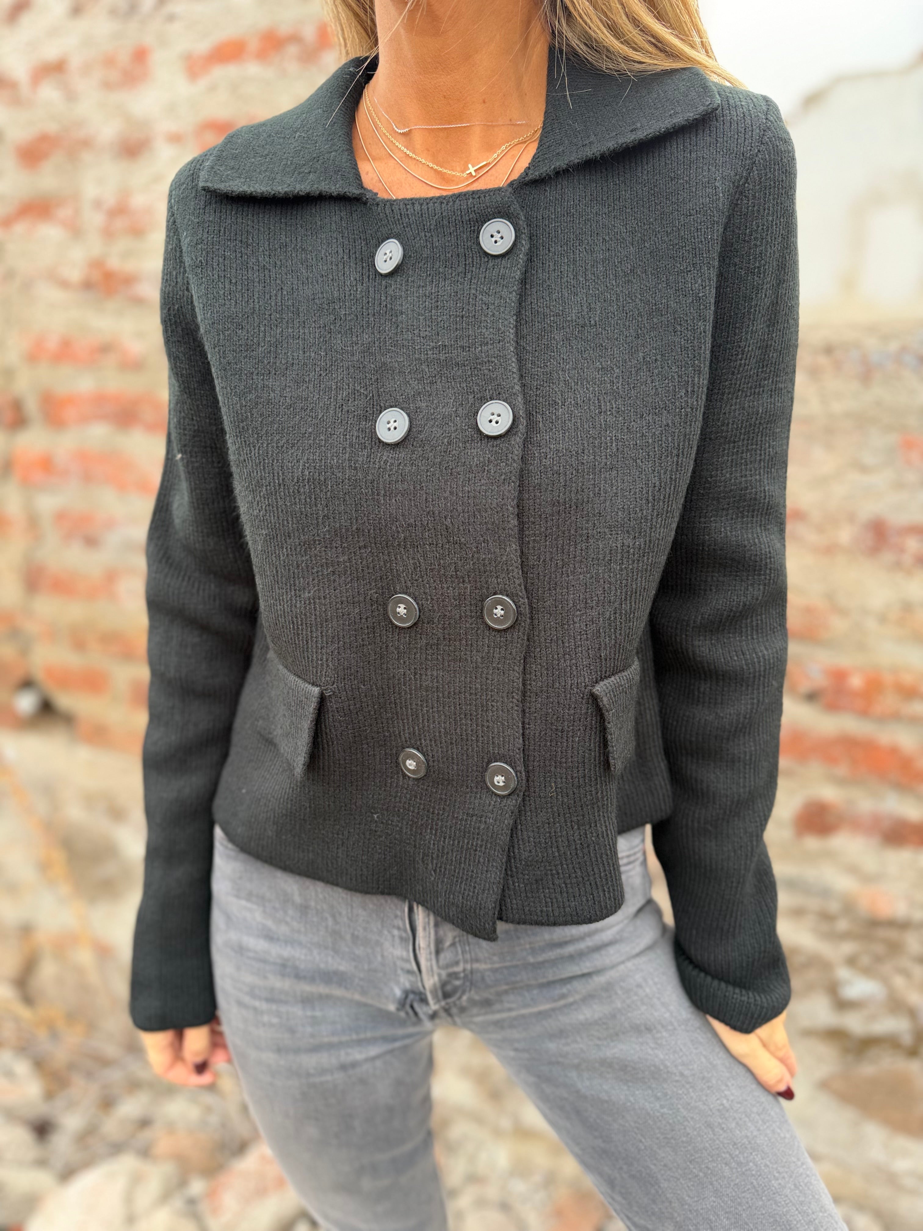 Chaleco tipo chaquetita negro