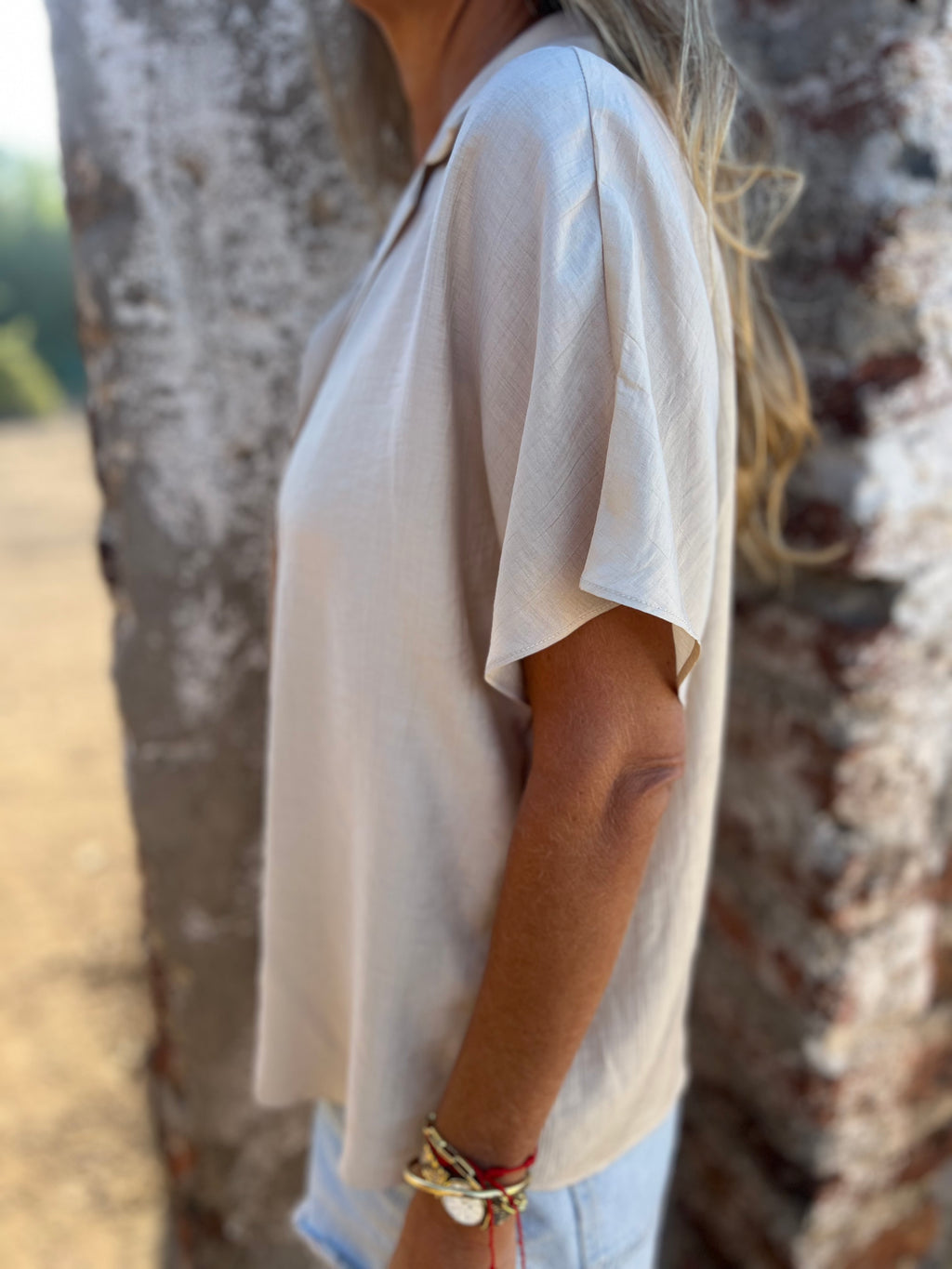 Blusa elisa básica beige