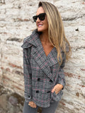 New trench pata de gallo negro/ rojo