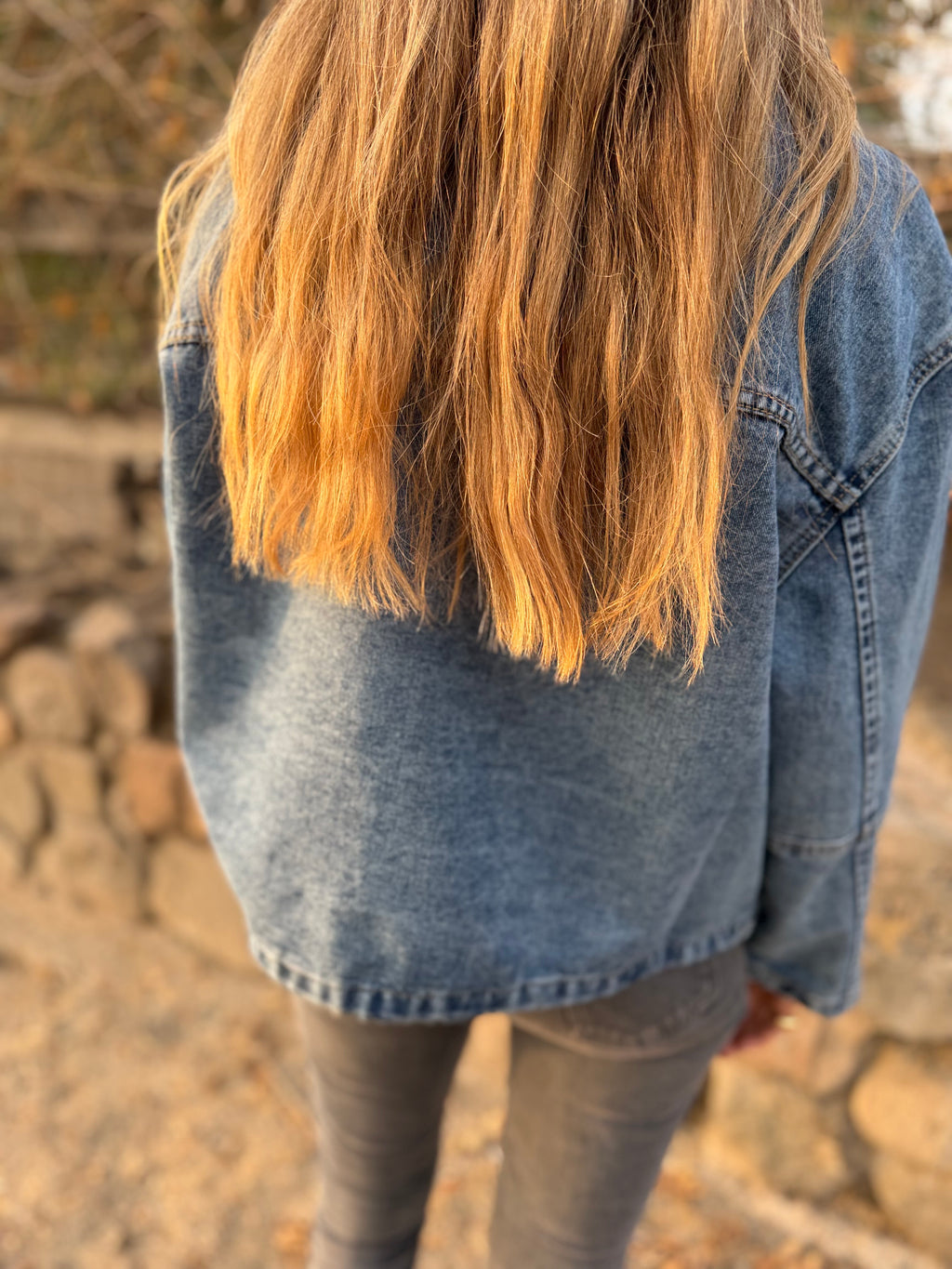 Chaqueta bluejean rain azul