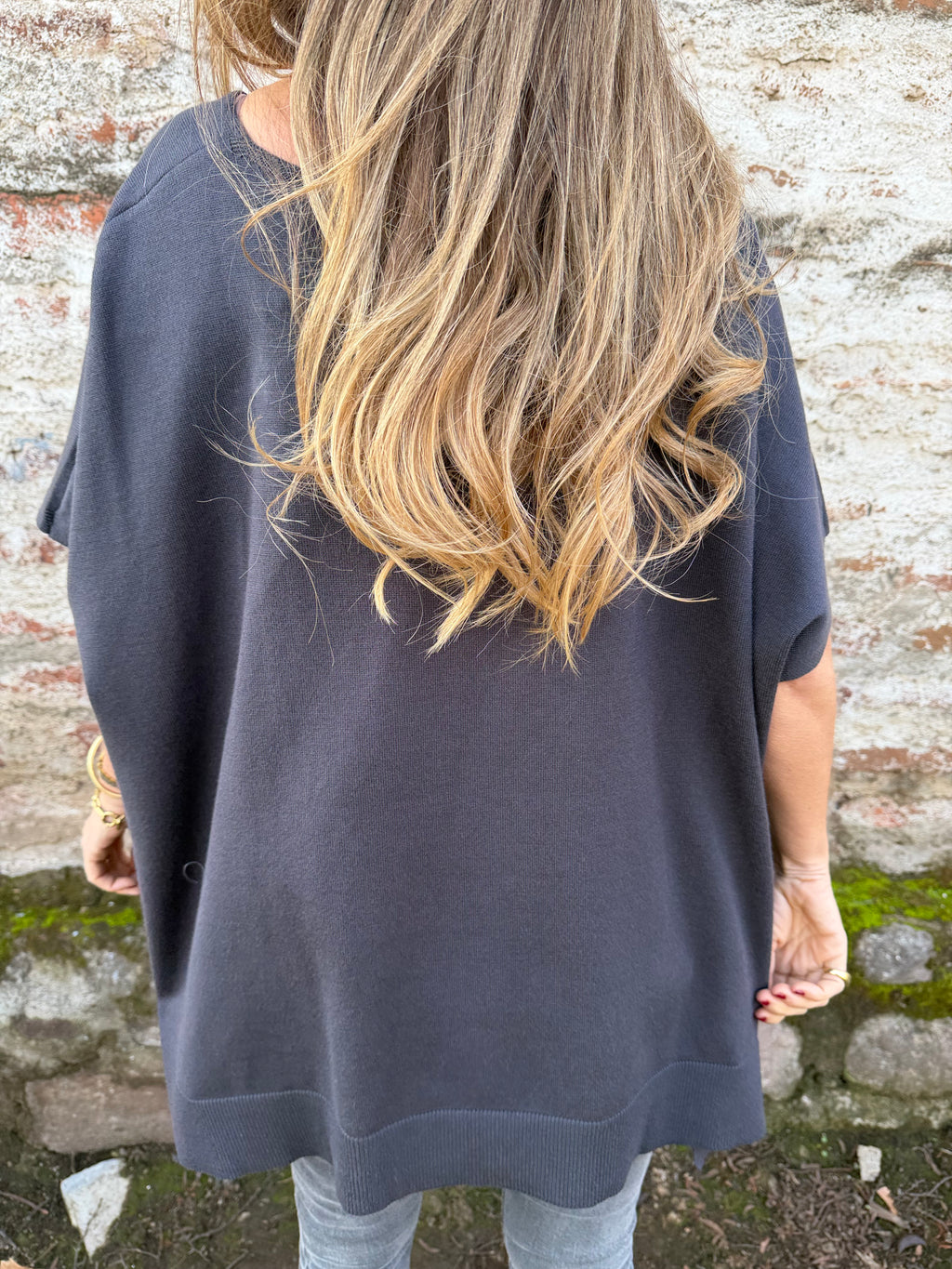 Chaleco tapado gris