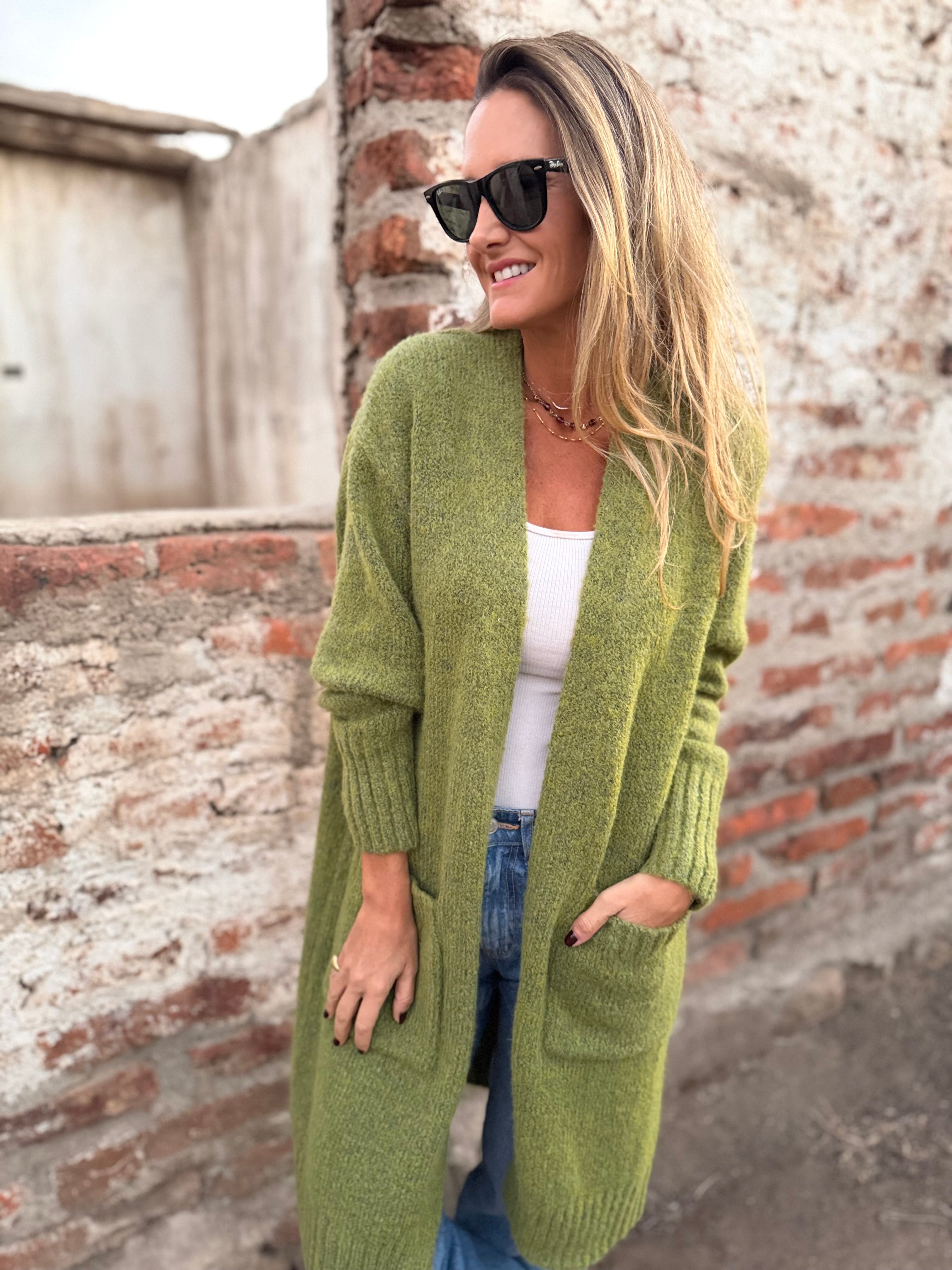 Chaleco alerce verde pistacho