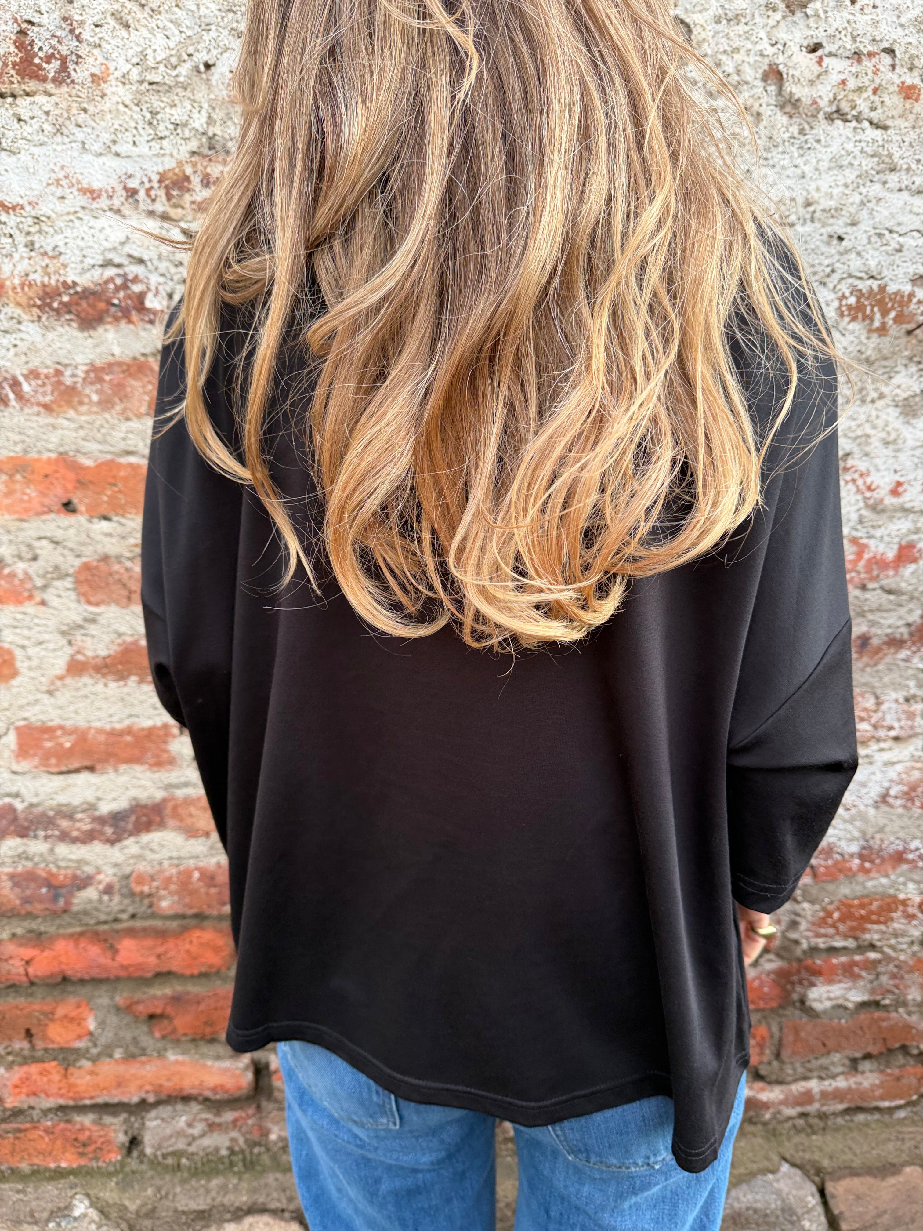 Maxxi polera modal negro