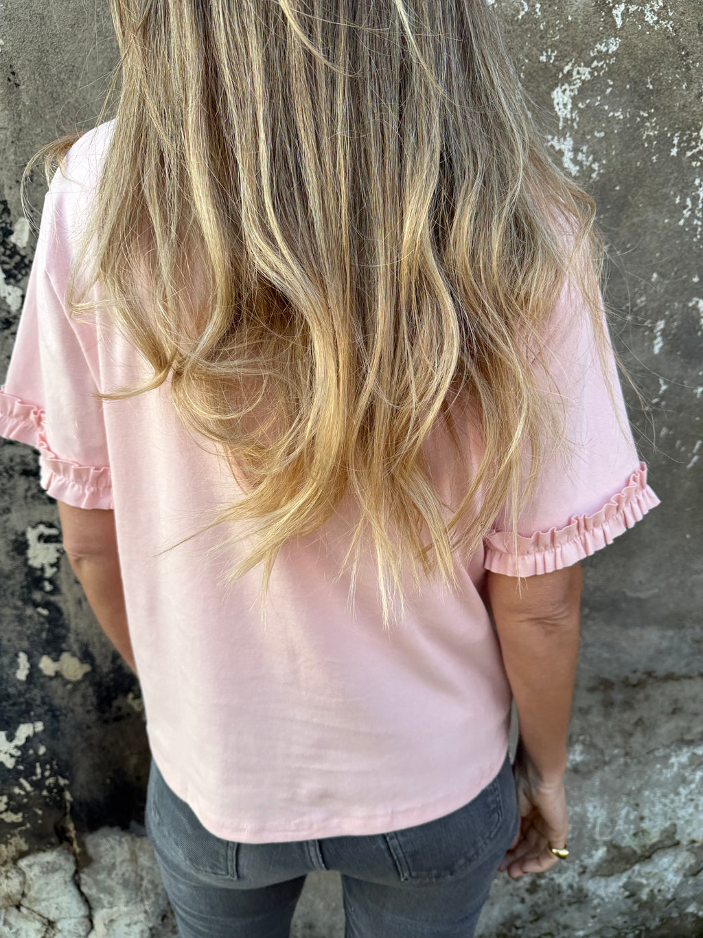 Polera modal vuelitos rosada