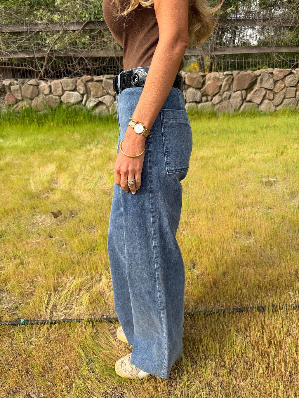Pantalón recto perfecto azul
