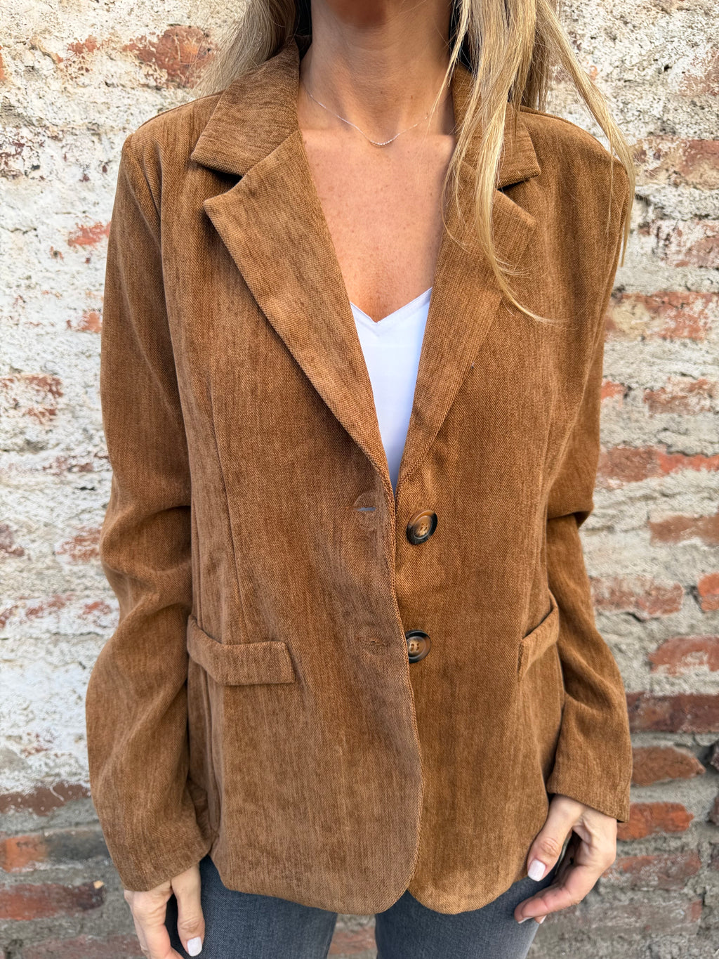 Blazer textura camel