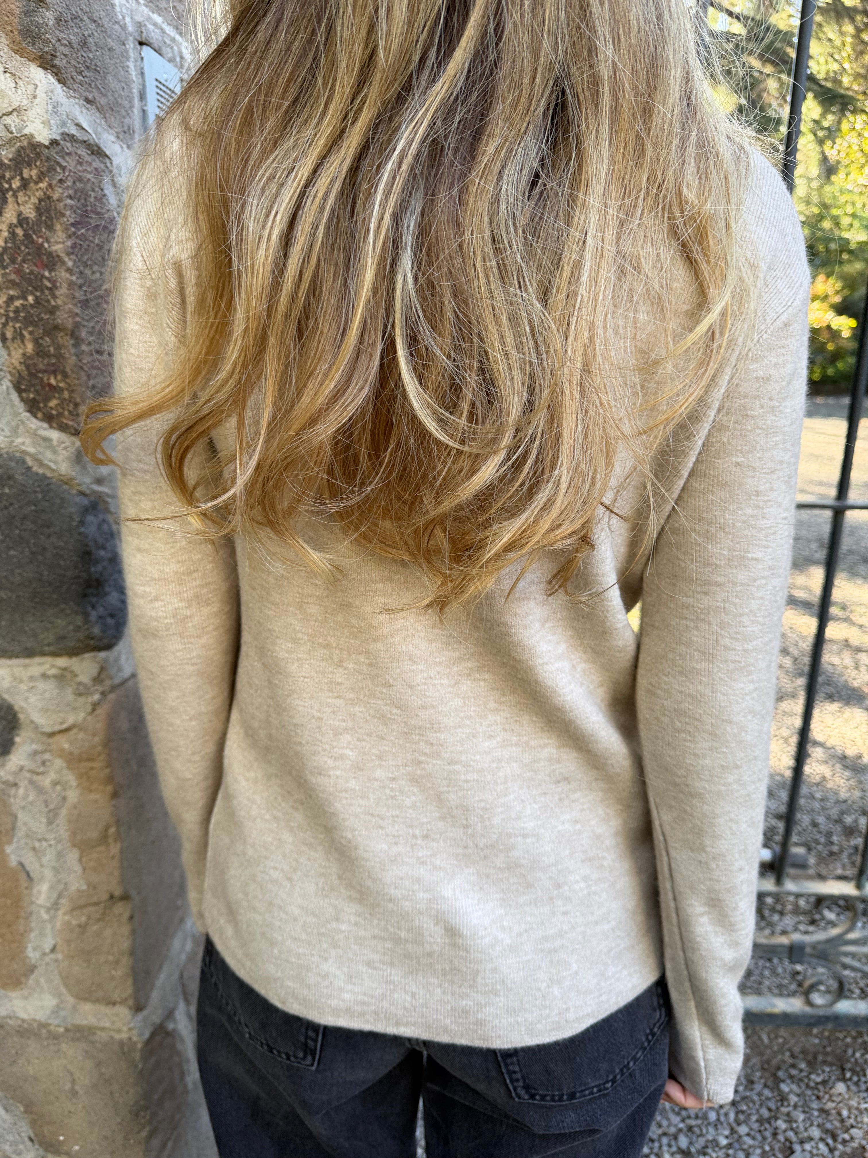 New cuello alto básico crudo