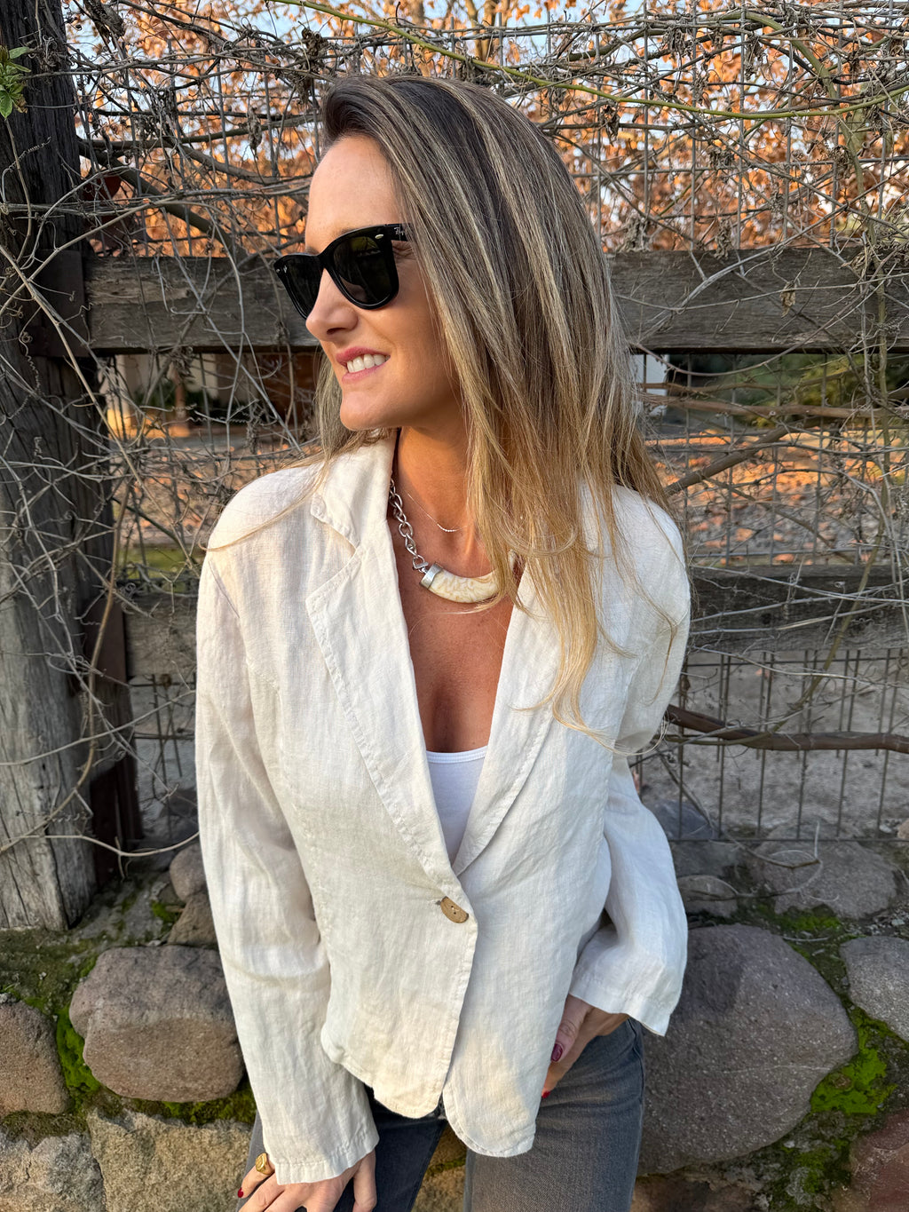 Blazer 100% lino crudo