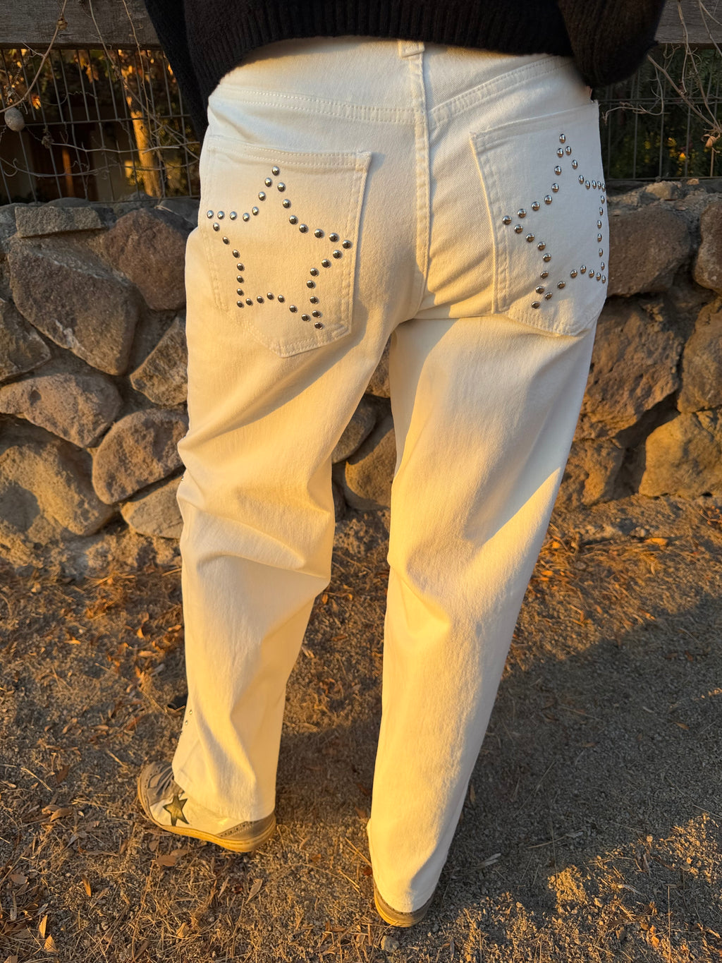 Bluejean baloon tachas blanco
