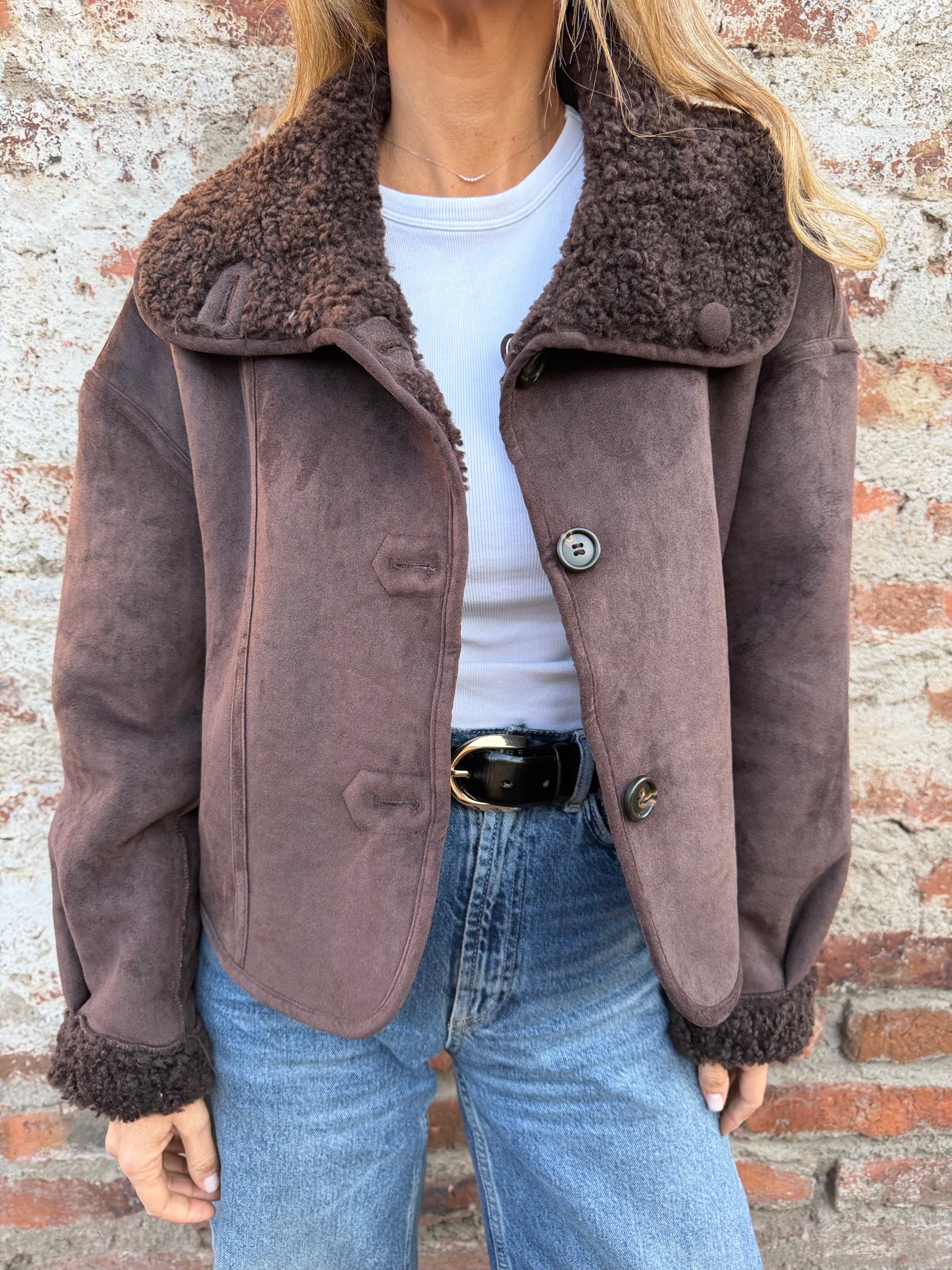 New chaqueta reversible chiporro chocolate