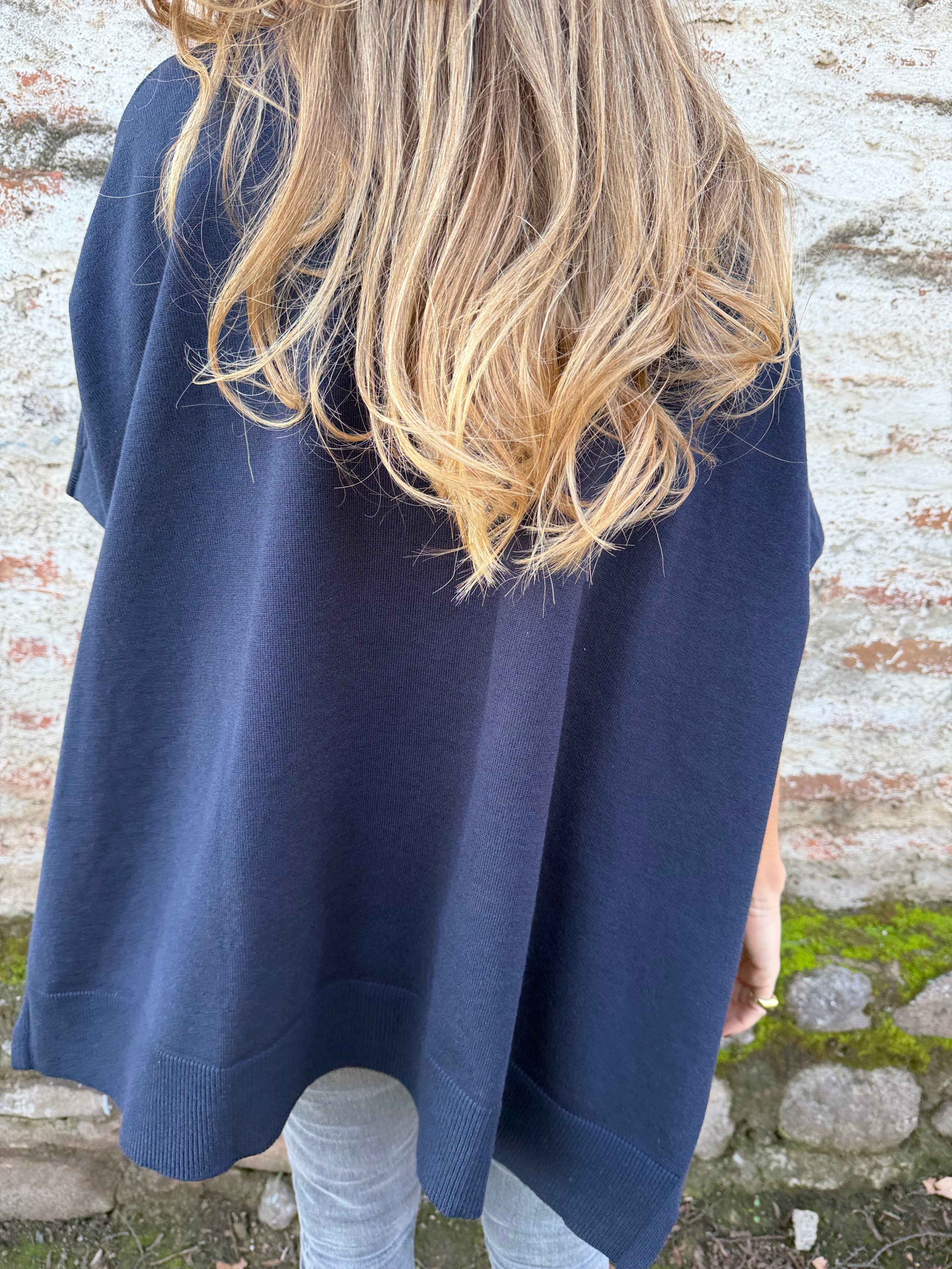 Chaleco tapado azul