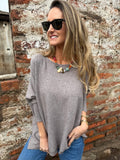 Chaleco ancho básico taupe