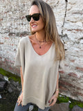 Chaleco tapado beige