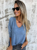Polera hilo venecia azul piedra