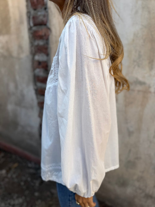 Blusa cedrón blanca