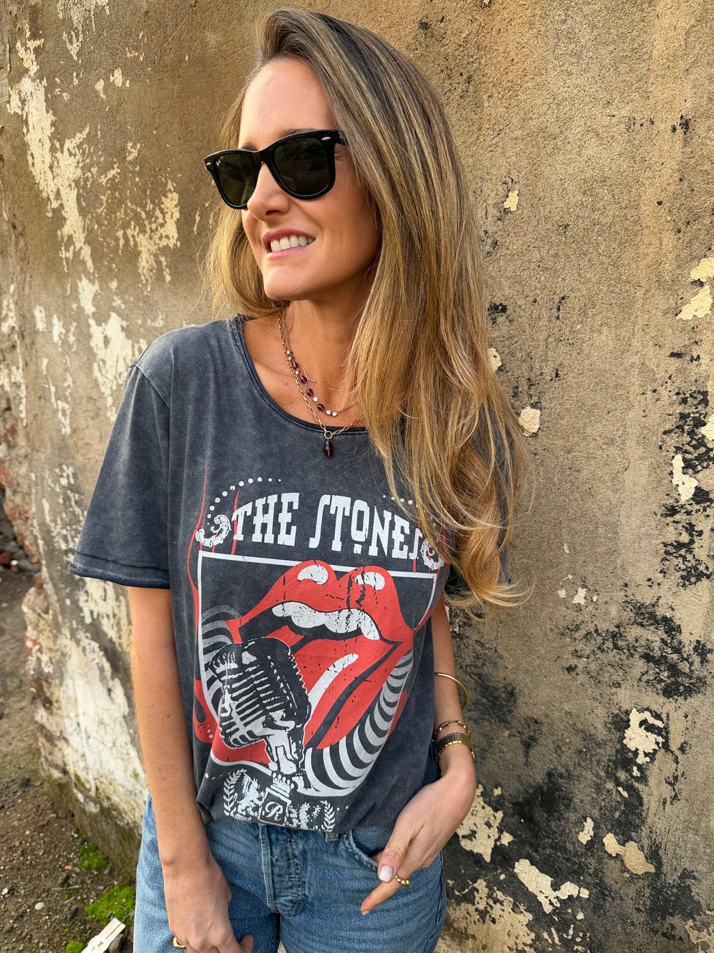 Polera rolling azul