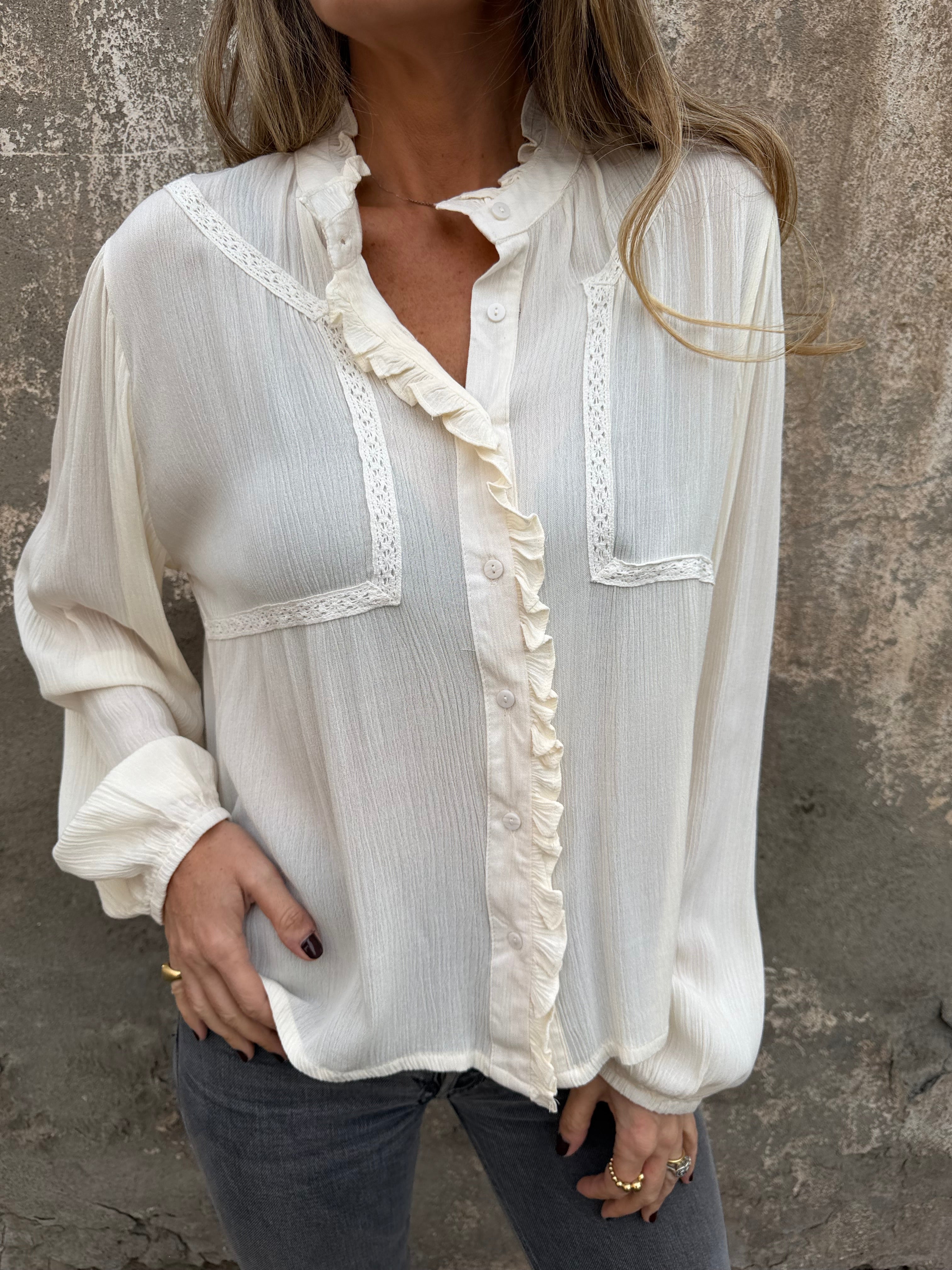 Blusa preciosa crudo