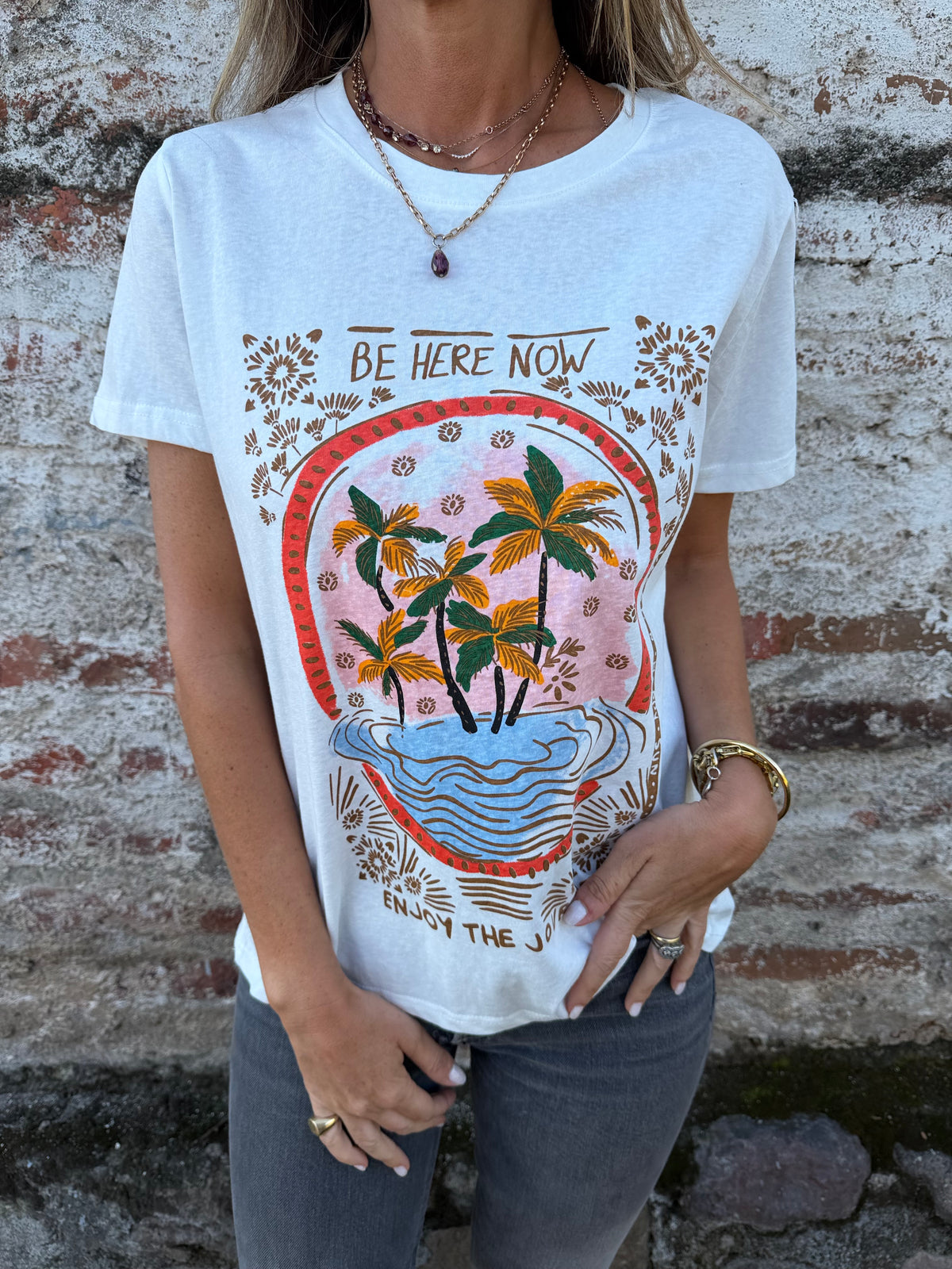 Polera farm blanca