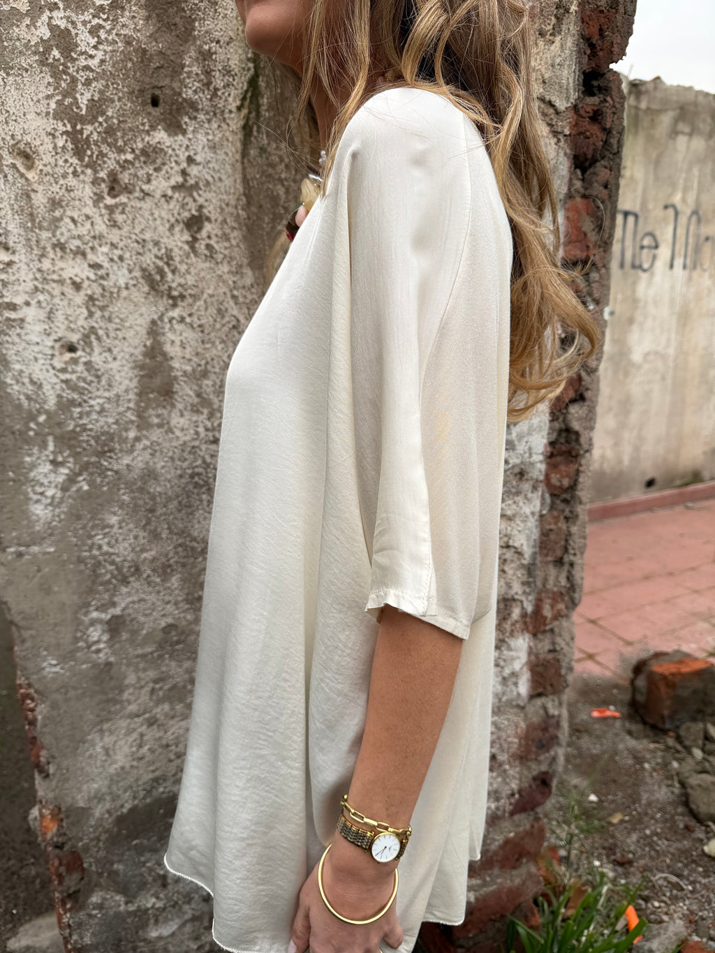 Polera seda/algodón