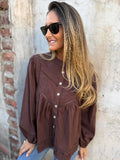 Blusa cedrón café