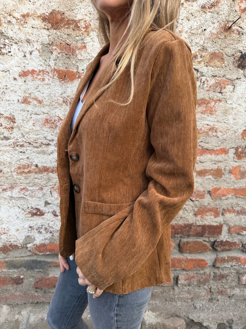 Blazer textura camel