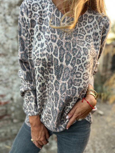 Chaleco chita print beige