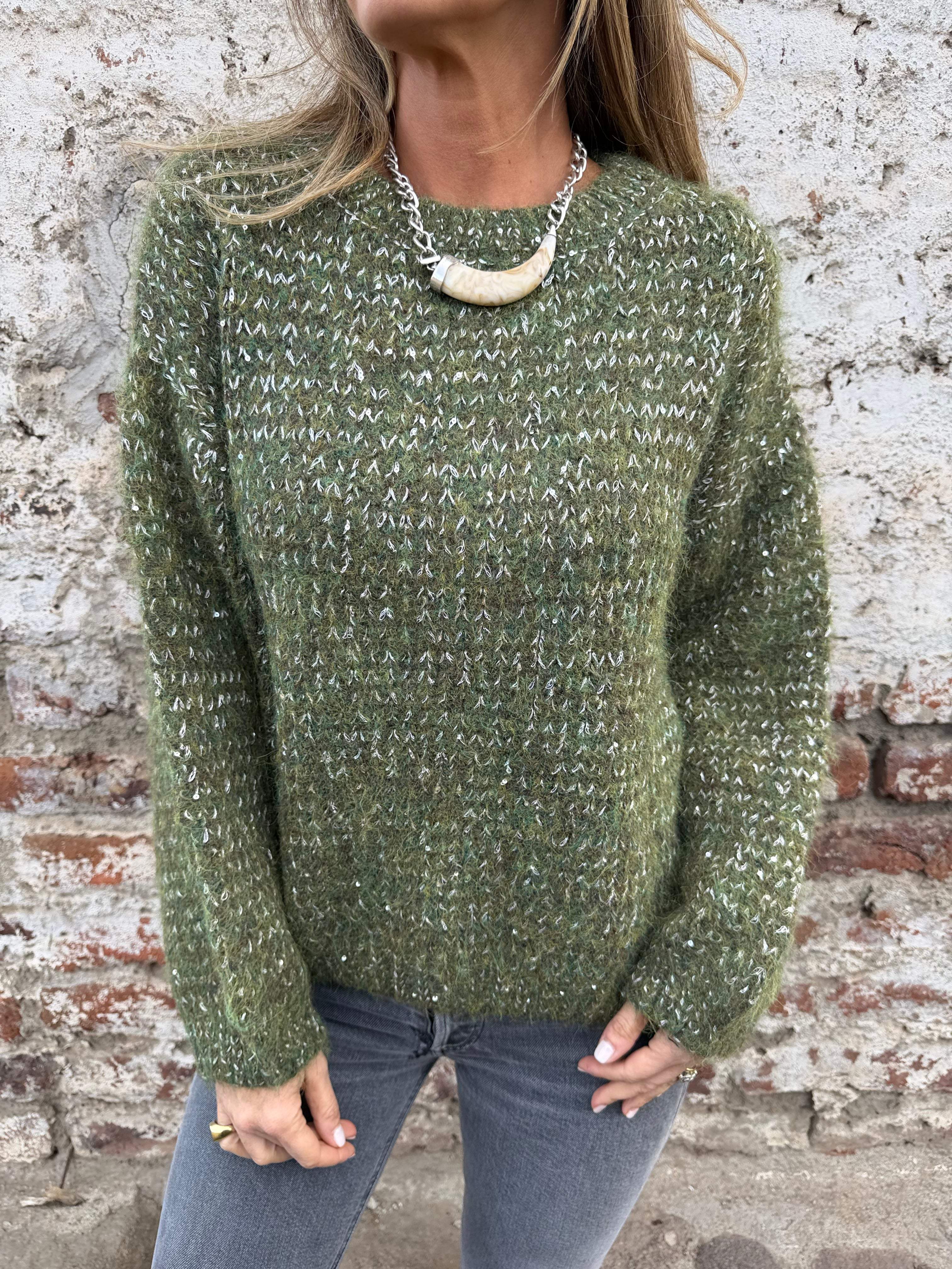Chaleco jaspeado verde
