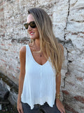 Polera natural blanca