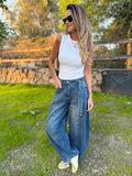 Bluejean new barrel cinto azul