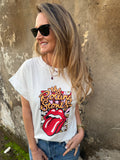 Polera rolling blanca