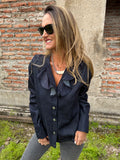 Blusa bluejean vuelos azul oscuro