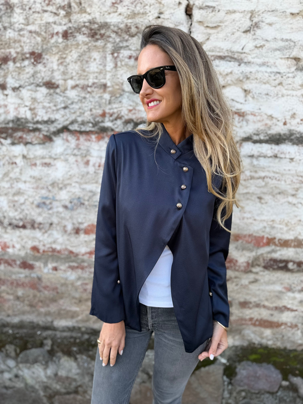 Chaqueta new funnel formal azul