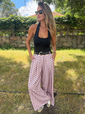 New palazo polca dots rosado claro