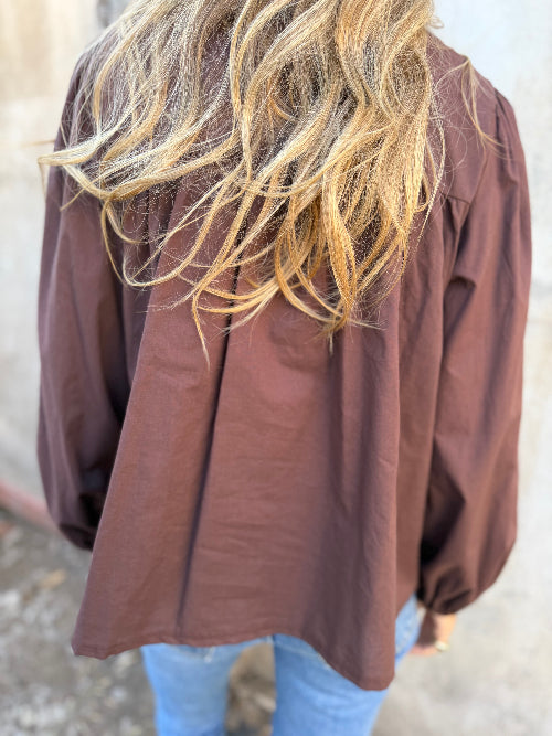 Blusa cedrón café