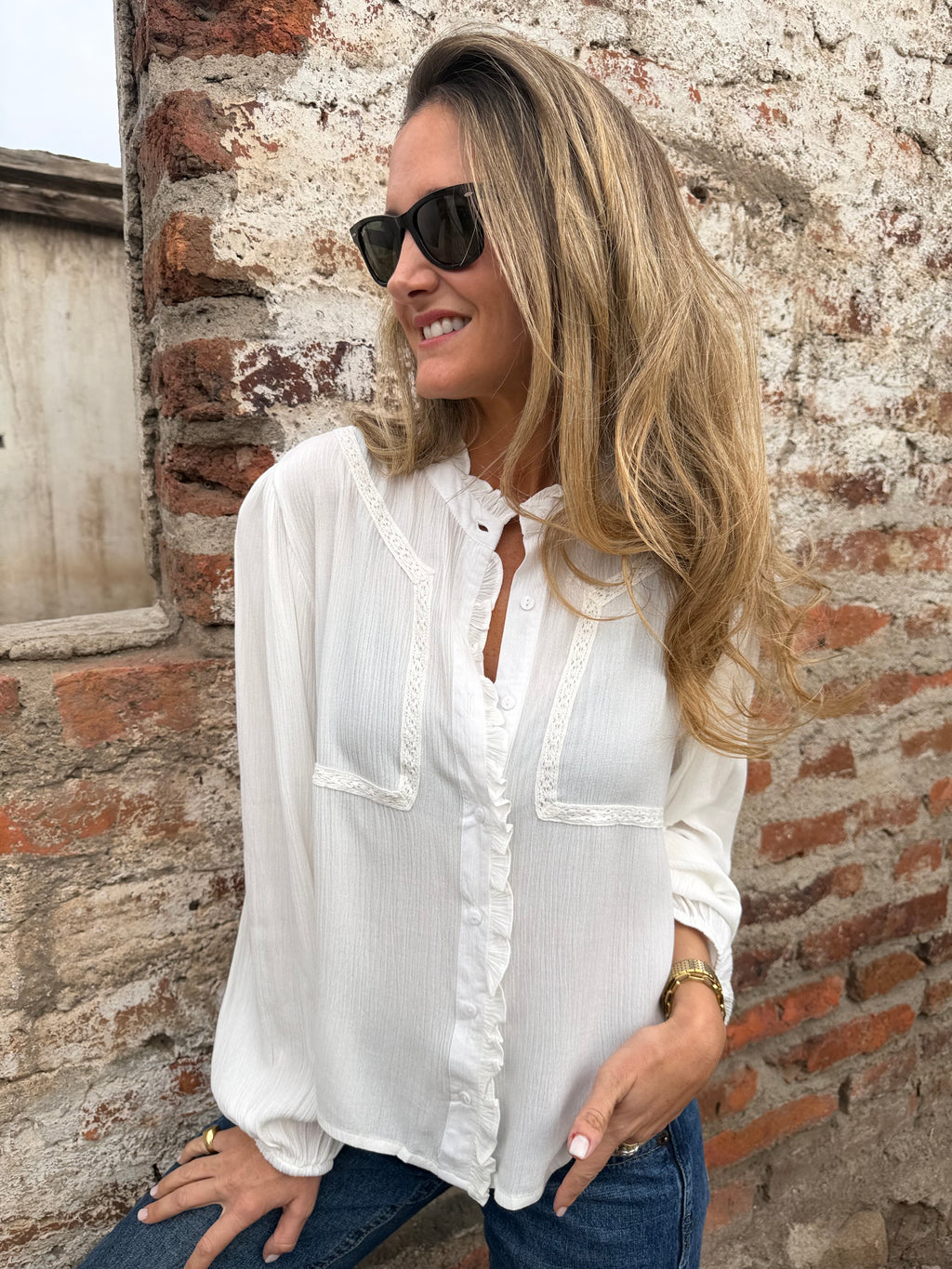Blusa preciosa blanca